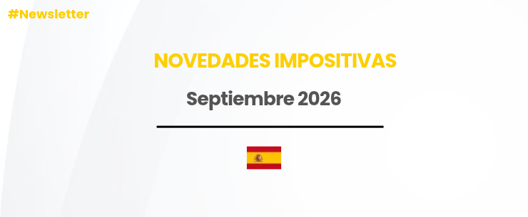 Novedades tributarias de septiembre de 2026